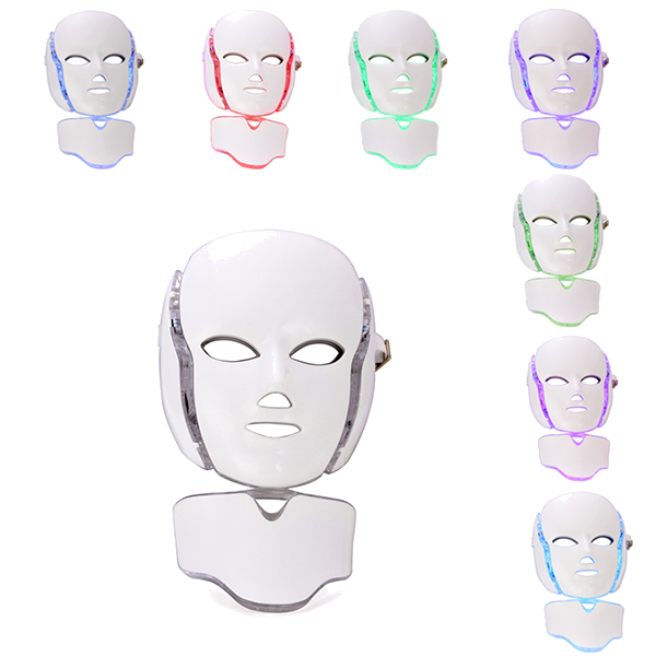 máscara led con cuello sin fondo